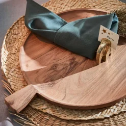 Acacia Chic Plato Con Asa Natural
