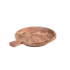 Acacia Chic Plato Hondo Con Asa Natural