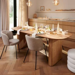 Acacia Mesa De Comedor Con Patas Mesa Listones