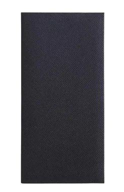 Airlaid Servill./Cubiert. Juego De 12 Negro