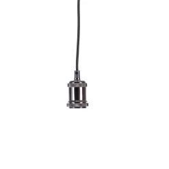 Alu Lampara Colgante Negro, Metal