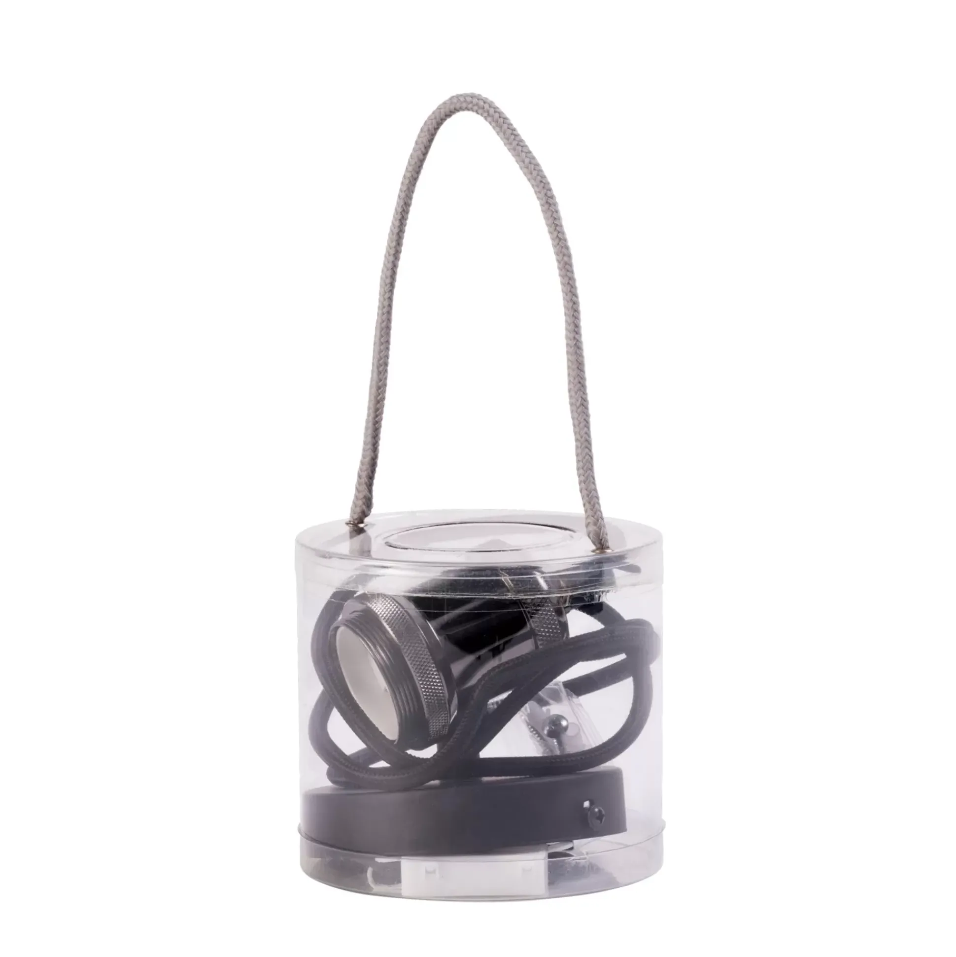 Alu Lampara Colgante Negro, Metal