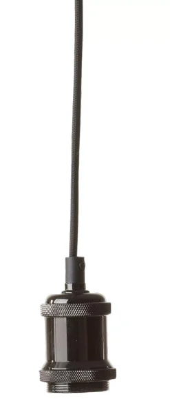 Alu Lampara Colgante Negro, Metal