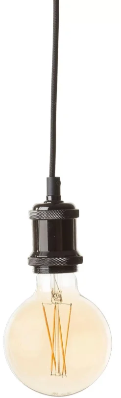 Alu Lampara Colgante Negro, Metal