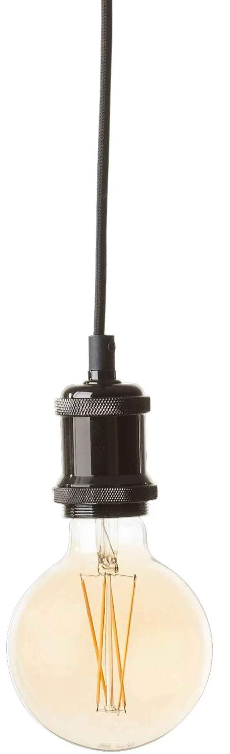 Alu Lampara Colgante Negro, Metal