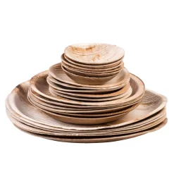 Areca Leaf Cuencos Juego De 6 Natural