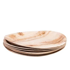 Areca Leaf Platos Juego De 6 Natural