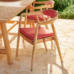 August Cojin De Asiento Rojo