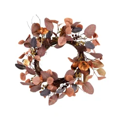 Autumn Corona De Hojas Marron
