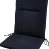 Azur Cojines De Jardín Para Silla Pleg Negro