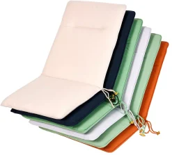 Azur Cojines De Jardín Para Silla Pleg Negro