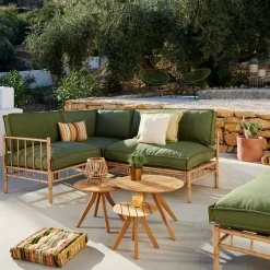 Bambolette Banco Lounge Aspecto Bambu