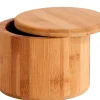 Bamboo Caja De Almacenaje Maceta Hierbas Natural