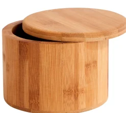 Bamboo Caja De Almacenaje Maceta Hierbas Natural