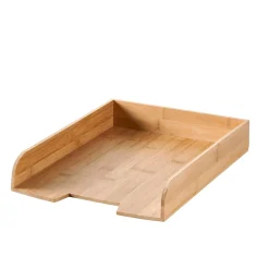 Bamboo Caja Para Cartas Natural