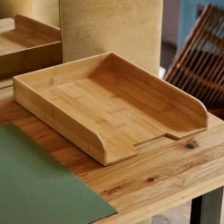 Bamboo Caja Para Cartas Natural