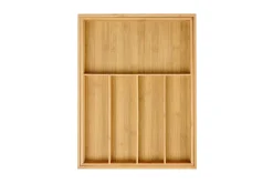 Bamboo Organizador Cajon Extensible Natural