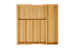 Bamboo Organizador Cajon Extensible Natural