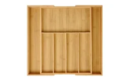 Bamboo Organizador Cajon Extensible Natural