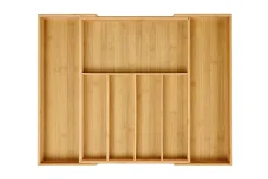 Bamboo Organizador Cajon Extensible Natural