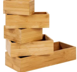 Bamboo Organizador Para Cajon Natural