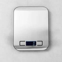 Basic Balanza Cocina Digital Metal, Plateado