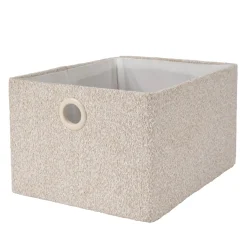 Basic Boucle Cesta De Almacenaje Off White/Sand