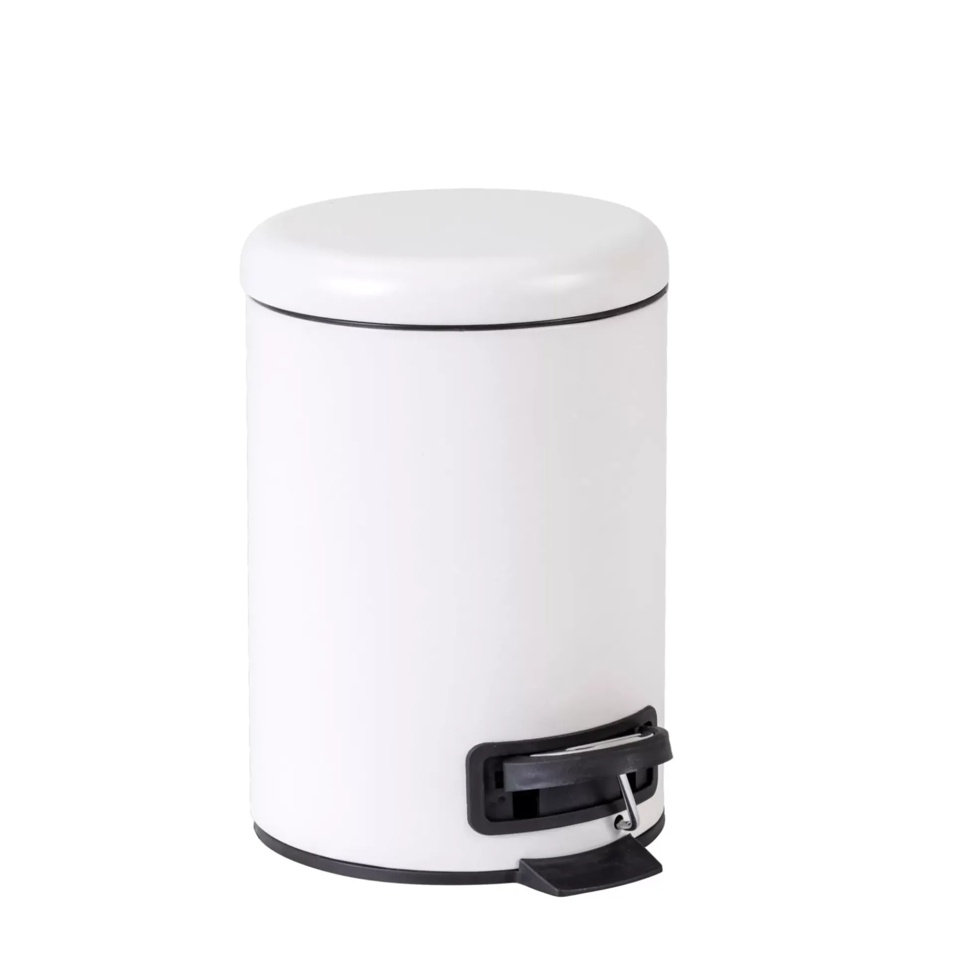 Basic White Cubo Con Pedal Blanco