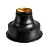 Bati Soporte Lamprar Pila E27 Negro