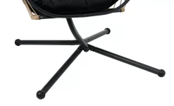 Bazai Silla Colgante Con Soporte Negro