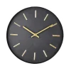 Black Reloj De Pared Negro