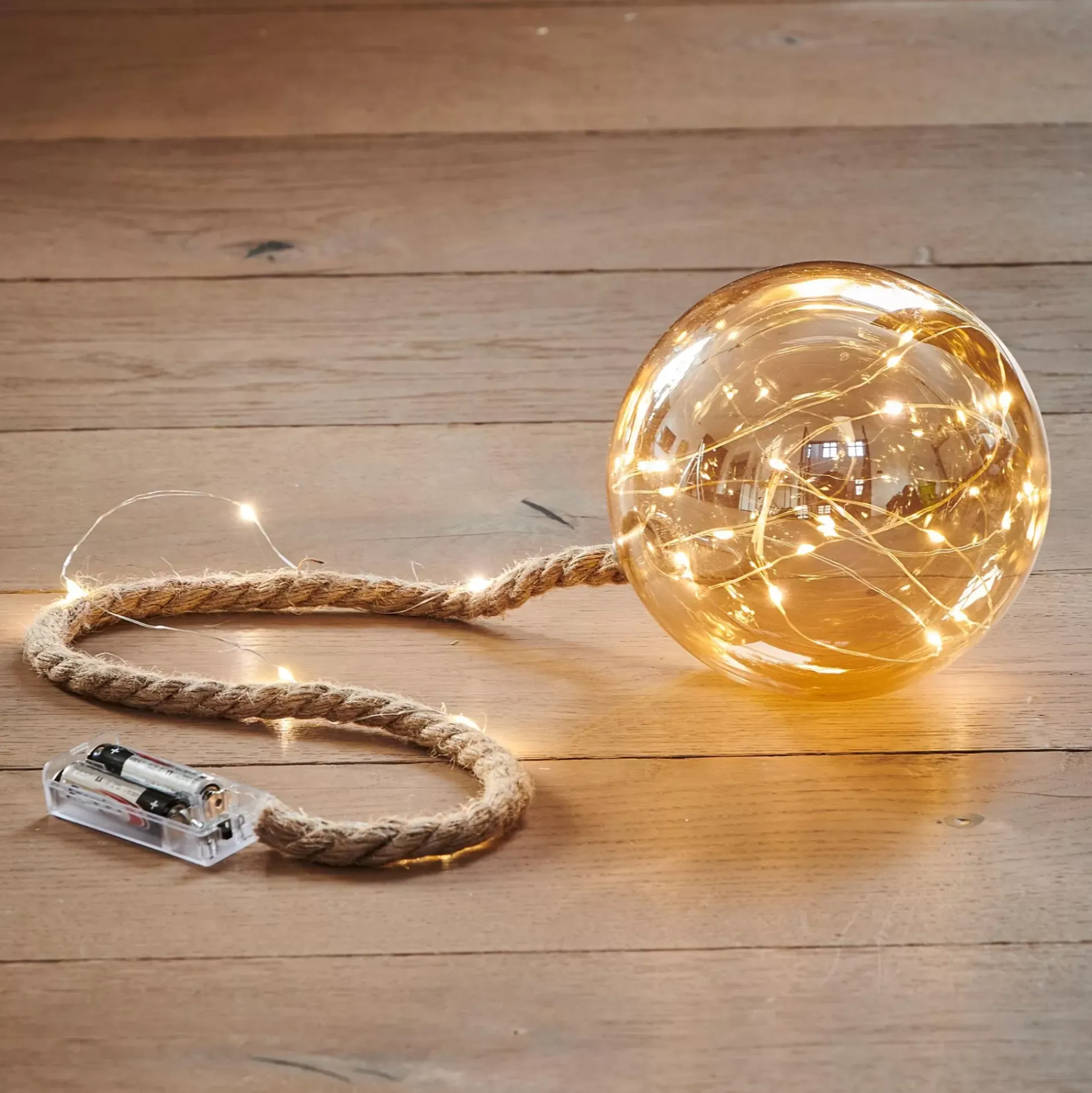 Bloxem Bola Decorativa Con 21 Leds Dorado