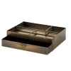 Brass Organizador De Escritorios Bronceado