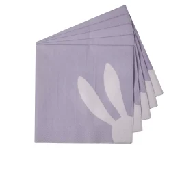 Bunny Paquete De 20 Servilletas Morado