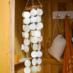 Capiz Movil De Conchas Blanco