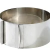 Caramella Molde Anillo Tarta Ajustable Plateado