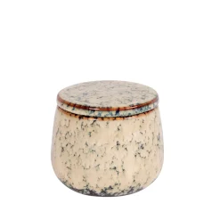 Ceramic Vela En Maceta Azul