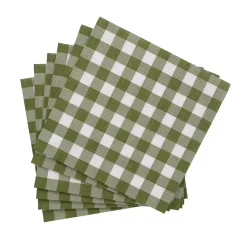 Check Green Paquete De 20 Servilletas Verde