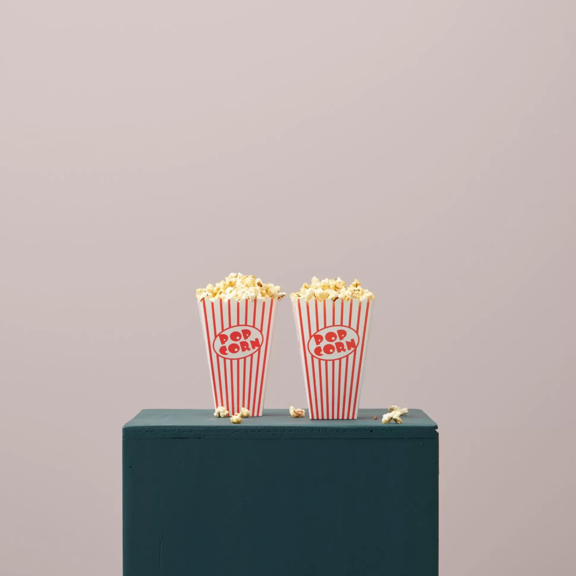 Cinema Vaso De Palomitas Juego De 8 Blanco, Rojo