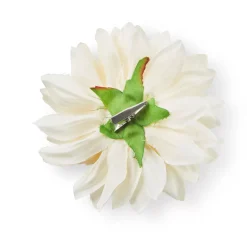 Dahlia Flores Artificiales Crema