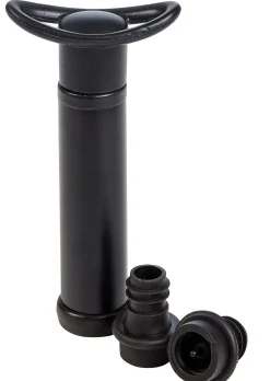 Divino Bomba De Vino Con 2 Tapones De Vino Negro