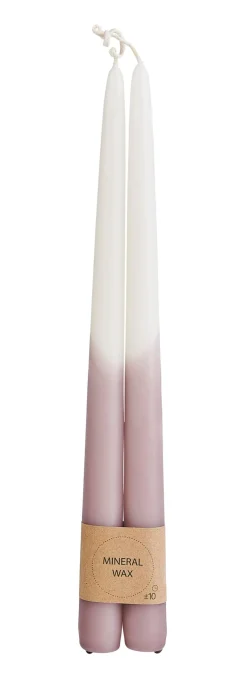 Duo Velas Largas Juego De 2 Crema, Multicolor