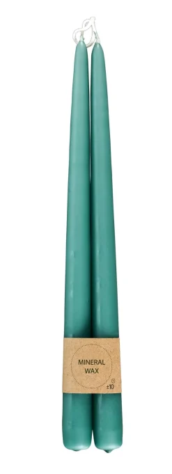 Duo Velas Largas Juego De 2 Menta