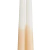 Duo Velas Largas Juego De 2 Crema, Marron Claro, Multicolor