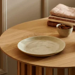 Earth Marl Plato De Postre Crema