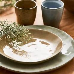 Earth Sand Plato De Postre Marron Claro