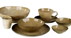 Earth Sand Plato De Postre Marron Claro