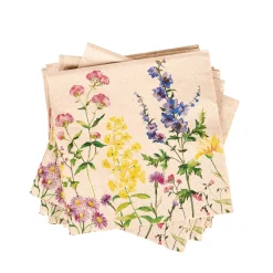 Eco Floral Paquete De 20 Servilletas Varios Colores