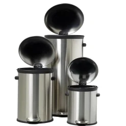 Elegance Cubo Con Pedal 12L Plateado