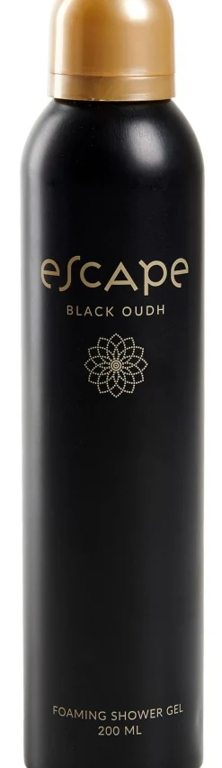Escape Black Oudh Espuma De Ducha En Botella Negro Negro